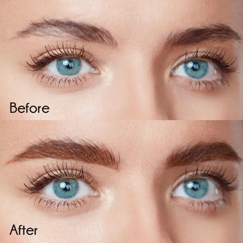 Miniatura 5 de Ruby Kisses GoBrow - Lápiz de cejas, afilable, de larga duración, lápiz de madera para cejas de aspecto natural (marrón medio)