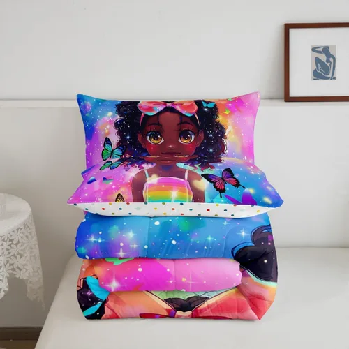 Miniatura 112 de Erosebridal Juego de ropa de cama de princesa de ballet, tamaño Queen, juego de edredón de 3 piezas para niñas bailarinas de ballet, lindo juego