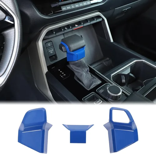 Miniatura 20 de Aunginsy Cubierta de freno de mano para palanca de cambios de automóvil, compatible con Toyota Tundra 2022+, Sequoia 2023+ y Tacoma 2024+, perilla