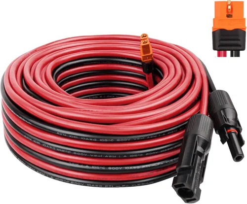 Miniatura 11 de MOOKEERF Cable solar a XT60i – 2 piezas de panel solar de 2 pies a XT60i adaptador adaptador cable de extensión para estación de energía portátil