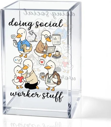 Miniatura 10 de Portalápices de acrílico con texto en inglés "Never Forget The Difference You Make", regalos de despedida y jubilación para mujeres, enfermeras