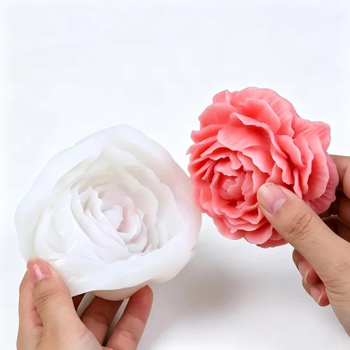 Miniatura 3 de 4 moldes para velas de margaritas, moldes de silicona para hacer velas, molde decorativo en forma de flores 3D para fondant, jabón, pastel