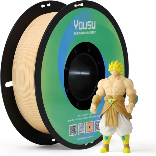 Miniatura 37 de Yousu filamento PVA de 1.75mm, filamento de soporte soluble en agua para impresora 3D, 0.5kg, PVA natural, se ablanda en temperatura de agua