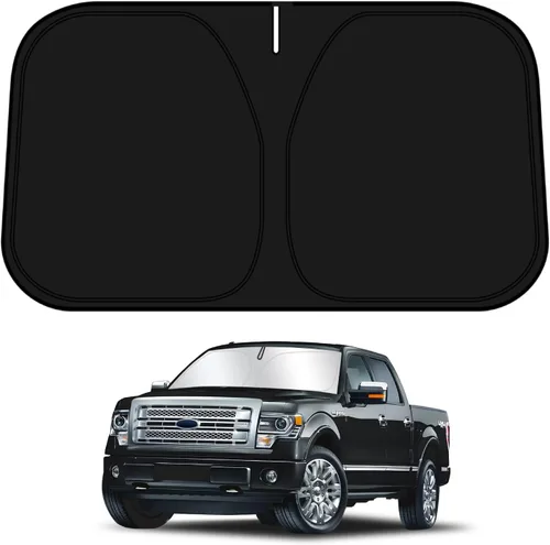 Miniatura 11 de D-Lumina Parasol para parabrisas Dodge RAM 1500 2019-2024 2025, parasol para ventana delantera, protector de visera para RAM 1500 CrewCab, camioneta