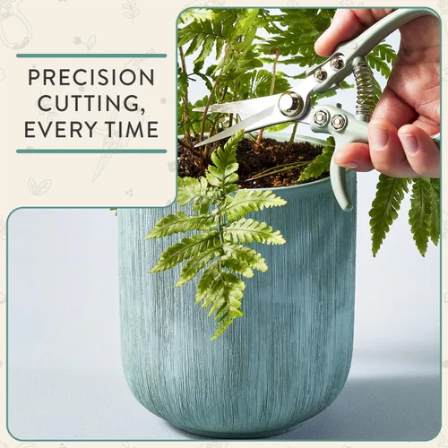 Miniatura 2 de Tijeras de podar Modern Sprout - Tijeras para cortar hierbas - Herramientas de jardinería ligeras con fácil bloqueo - Tijeras de jardín para cortar