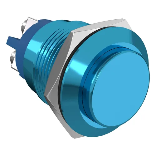 Miniatura 6 de STARELO 16 mm 5/8" Interruptor de botón momentáneo redondo alto 250 V de CA 5 A 12 V 36 V de CC 2 A 1NO SPST impermeable con carcasa de aluminio