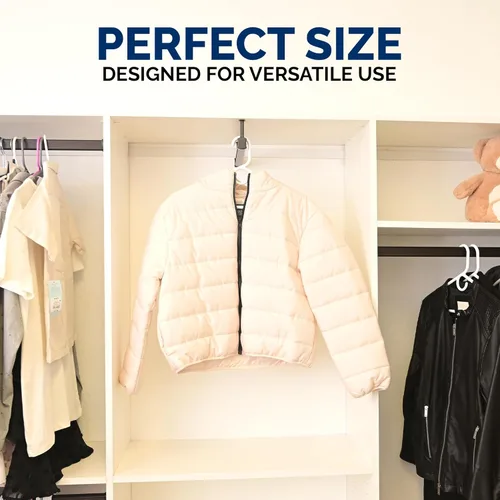 Miniatura 7 de Perchas de plástico ultra resistentes, fabricadas en Estados Unidos, colgador blanco pesado, colgador de plástico fuerte para chaquetas, pantalones