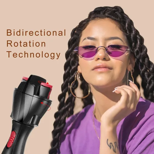Miniatura 7 de Trenzador automático de cabello con 800 mini bandas de goma, peine de cola, máquina de trenzado electrónico, herramienta de peinado con rodillo