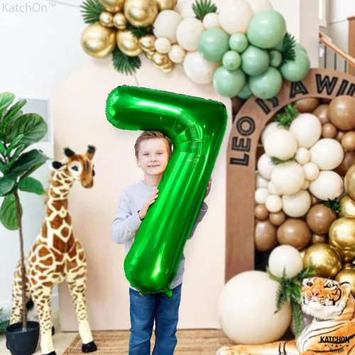 Miniatura 585 de KatchOn, Globo grande azul número 2 de 40 pulgadas Decoraciones de cumpleaños de Baby Shark para niño de 2 años Globo azul número 2 Globo