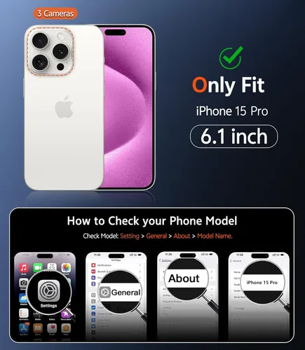 Miniatura 668 de FNTCASE Funda para iPhone 13 Pro-Max: Fundas magnéticas transparentes compatibles con Magsafe Slim anti amarillamiento protección contra caídas