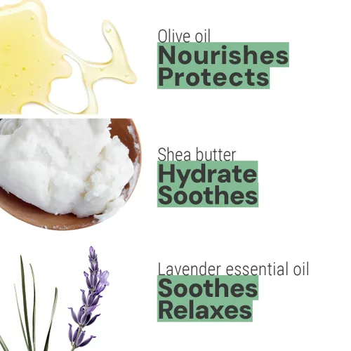 Miniatura 2 de Panier des Sens - Crema de manos pequeña para manos secas y agrietadas - Mini loción de manos de lavanda para piel seca - Con manteca de karité