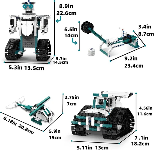 Miniatura 4 de Juguetes de Robot STEM para 8-14, 12 en 1 Juguetes de Robótica de Control Remoto para Niños, Kit de Construcción de Robot Programable Regalo