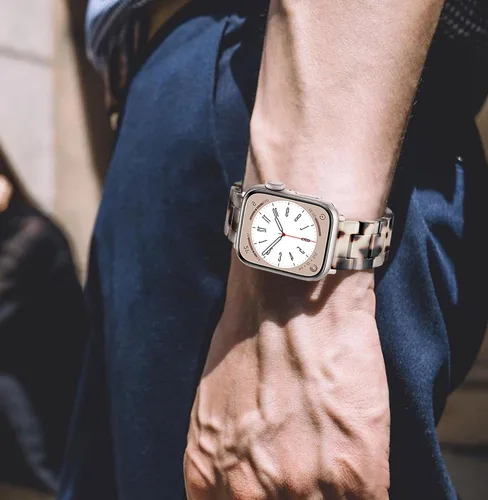 Miniatura 5 de Correa de resina compatible con Apple Watch Band de 1.929 in 1.811 in 1.772 in 1.732 in 1.654 in 1.614 in 1.575 in 1.496 in, correa ligera de moda