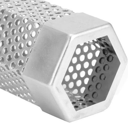 Miniatura 7 de Tubo de ahumador de pellets, 2 piezas de tubo de ahumador para parrilla de barbacoa, tubo de malla de pellets, caja de humo de 6 pulgadas, tubo