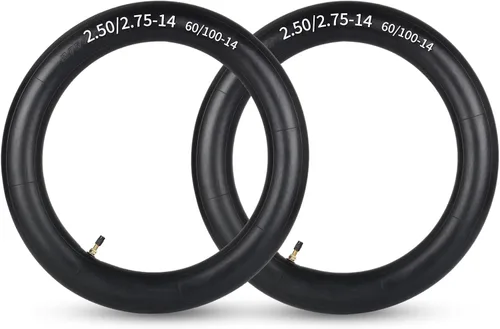 GICOOL 2.50/2.75-14” (60/100-14) Cámaras interiores de repuesto para moto de cross, paquete de 2 con válvula TR4, compatible con motos de cross y