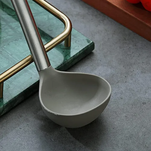 Miniatura 4 de Berglander Cucharón, Cucharón de cocina de silicona antiadherente, cucharón de sopa, cucharón de cocina cuchara de sopa para cocinar, apto