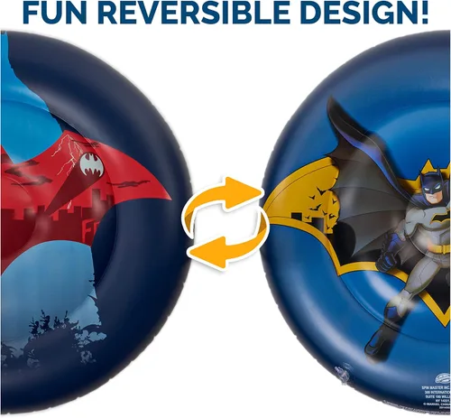 Miniatura 3 de Swimways DC Batman - Barco reversible, flotadores inflables de piscina y juguetes de piscina para niños, accesorios de piscina y artículos