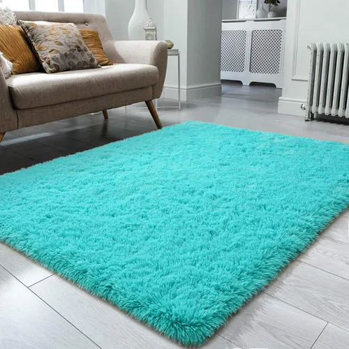 Miniatura 37 de Ompaa Alfombra esponjosa, alfombra mullida súper suave para dormitorio, sala de estar, alfombra grande de felpa de 6 x 9 pies, alfombra de pelo