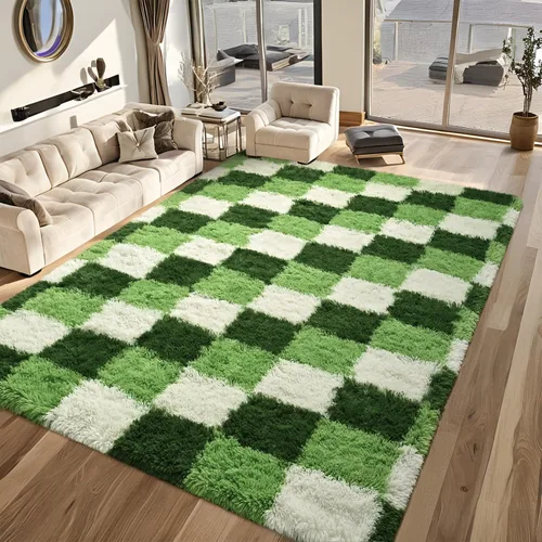 Miniatura 39 de Alfombras de Pasillo Suaves de Color Azul Marino para Dormitorio, Alfombra de Cabecera de 2x6 pies, Alfombras Esponjosas de Felpa, Alfombra de Área