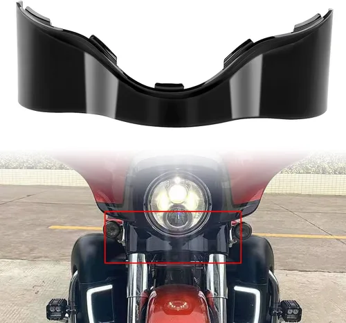 Miniatura 2 de Carenado de falda de murciélago exterior de motocicleta negro brillante para Harley Touring CVO Street Electra Glide Ultra Limited FLHX FHLT