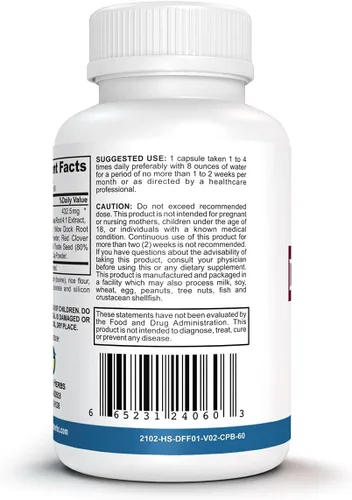 Miniatura 2 de Amazing Herbs Purificador de sangre de desintoxicación/enjuague, suplemento desintoxicante totalmente natural hecho con 7 potentes agentes