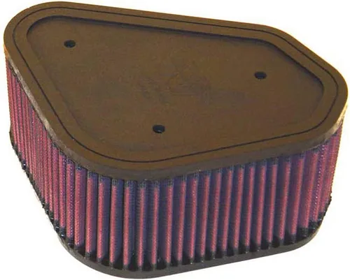 K&N Filtro de aire de motor de por vida original de alto flujo: aumenta la potencia y la accerlación, lavable, Premium: compatible con KAWASAKI