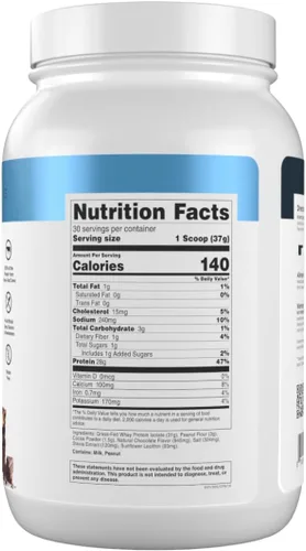 Miniatura 8 de Transparent Labs Aislado de proteína de suero de leche alimentado con pasto, sabor natural, sin gluten, proteína de suero en polvo con 0.99 oz