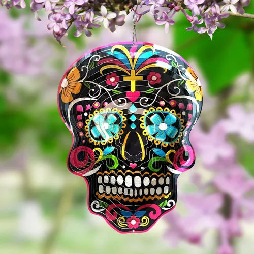 Miniatura 4 de FONMY Kinetic - Molinillo de viento de metal 3D para jardín, regalos únicos, decoraciones al aire libre, adorno colgante de calidad para el hogar