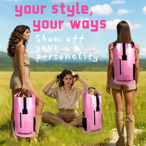 Miniatura 5 de Bolsa seca de 35 L, mochila impermeable resistente para mujer, material resistente al desgaste para kayak, senderismo, viajes, artículos esenciales