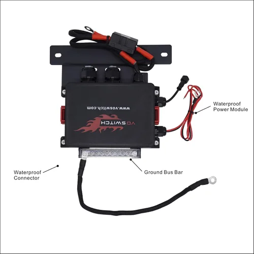 Miniatura 5 de Voswitch JL800 Panel de interruptores de agarre para Jeep Wrangler JL 2018-2023 y Gladiator 2020-2023