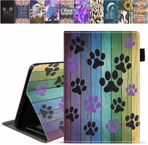 Miniatura 9 de Funda para tablet Kindle Fire HD 10/Fire HD 10 Plus (11ª generación, versión 2021), funda de piel sintética de alta calidad con ranura para tarjeta