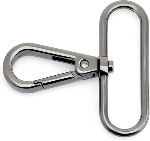Miniatura 25 de CRAFTMEMORE Broches giratorios con cierre de langosta para puerta de presión, clips de moda, FS10, paquete de 10 unidades (metal, 1-1/2 pulgadas)