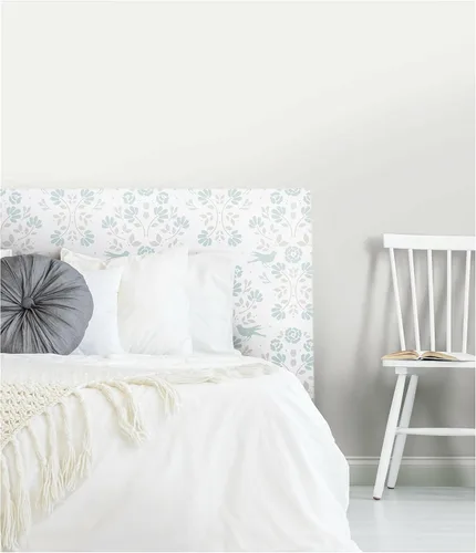 Miniatura 4 de RoomMates RMK12147RL Rose Lindo - Papel tapiz para despegar y pegar con diseño de bosque blanco y azul cielo