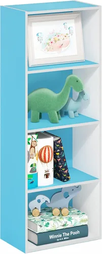 Miniatura 57 de Furinno Luder - Estantería abierta de 3 niveles, color roble francés