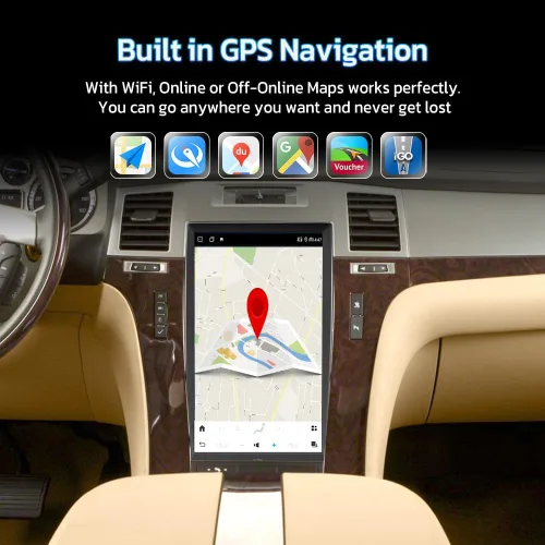 Miniatura 5 de 13.6 pulgadas Qualcomm Snapdragon Android Car Radio para Cadillac Escalade 2007 2008 2009 2010 2011 2012 2013 2014 Auto estéreo reemplazo