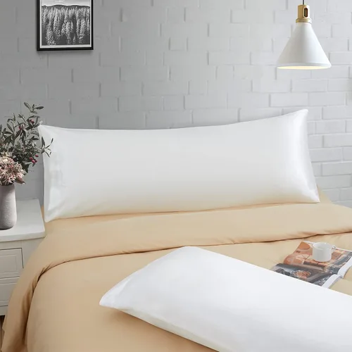 Miniatura 32 de Ersmak Juego de 2 fundas de almohada de satén estándar, ultra suaves y sedosas para cabello y piel, resistentes a las arrugas a la decoloración