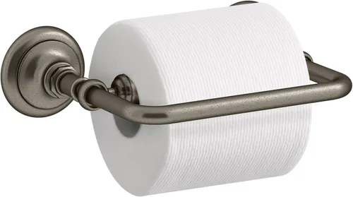 Miniatura 4 de Kohler K-72573 Artifacts - Soporte horizontal para pañuelos de barra única, color negro mate Mate negro