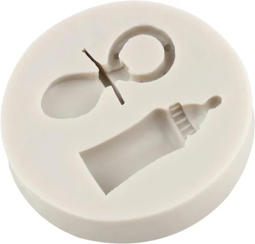 Miniatura 6 de Moldes de silicona para biberones para chupete de caramelo, para baby shower, decoración de pasteles, decoración de cupcakes, fondant, pasta de goma