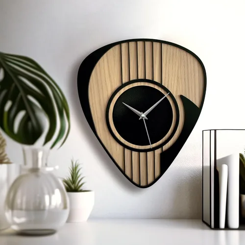 Miniatura 7 de goodtime Reloj de guitarra de madera, regalo de músico, reloj para hombres, regalo de guitarra, decoración de cueva de hombre, decoración de sala