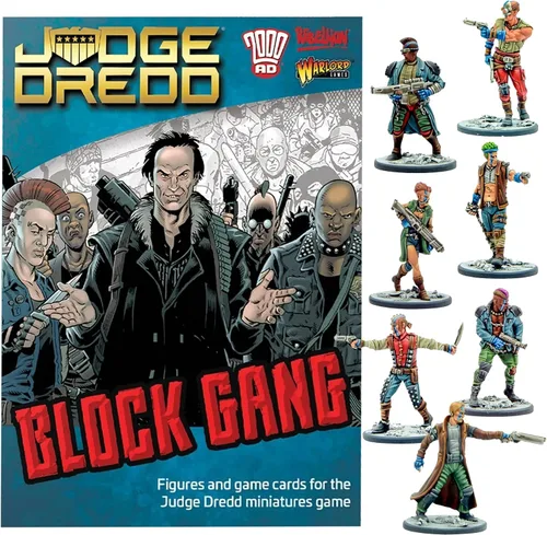 Miniatura 7 de Wargames Delivered - Warlord Games Judge Dredd Arch Villains of Mega City Miniaturas de 0.039-1.102 in - 5 miniaturas de villanos, 7 tarjetas, bases
