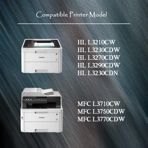 Miniatura 2 de Compatible TN 227 Cartucho de tóner negro de alto rendimiento para Brother TN227 Toner TN227BK para láser HL-L3210CW HL-L3230CDW HL-L3270CDW