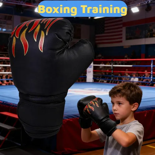 Miniatura 5 de Guantes de Boxeo para Niños Guantes de Boxeo Rojo Azul