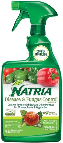 NATRIA Control de enfermedades y hongos, listo para usar, 24 onzas, fungicida de cobre líquido, fungicida de cobre en aerosol para plantas
