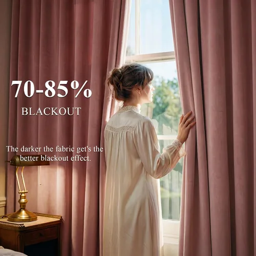 Miniatura 131 de StangH Cortinas de Terciopelo Verde Esmeralda de 96 Pulgadas - Cortinas Opacas de Terciopelo de Lujo Súper Suaves, Elegante Cobertura de Ventana