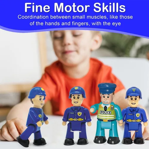 Miniatura 8 de FUNERICA Figuras de juguete para trabajadores de la construcción, figuras de personas en miniatura, paquete de 4