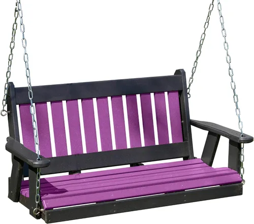 Miniatura 12 de Columpio de polietileno de polietileno de alta densidad de polietileno (PDPE) resistente y duradero, fabricado en Estados Unidos, fabricado en Amish