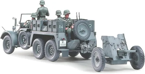 Miniatura 3 de Tamiya Modelos Krupp Protze Camión de remolque con kit de modelo Pak de 1.457 in
