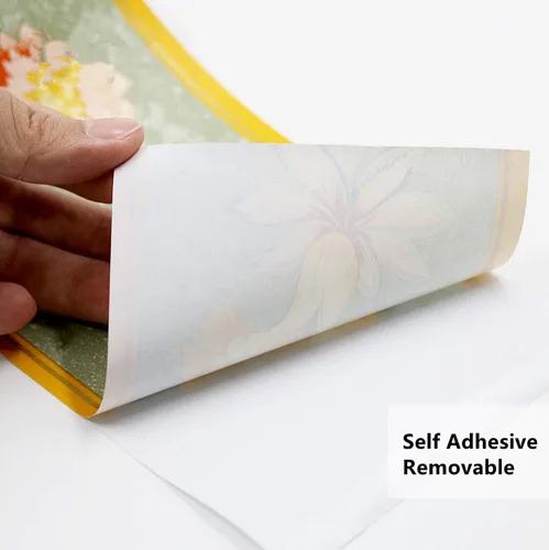 Miniatura 5 de REDODECO Elegante papel tapiz de moldura gris plateado, borde decorativo para techo, para baño, sala de estar, cocina, 4 pulgadas por 32.8 pies