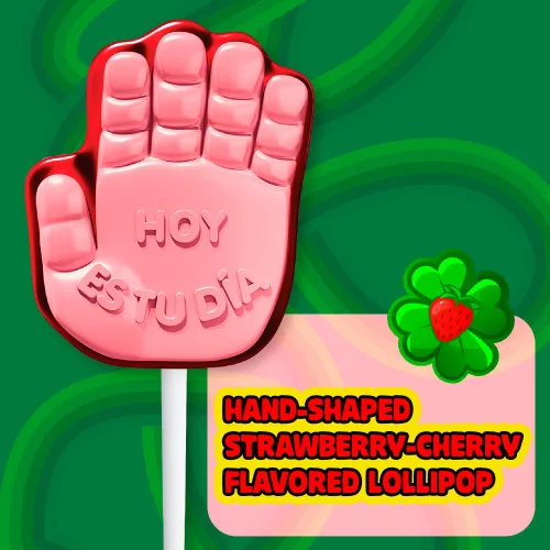 Miniatura 4 de Vero Manita Paletas sabor fresa y cereza caramelos en palo (bolsa de 40 unidades) - Paletas envueltas individualmente - Dulces mexicanos - Paletas