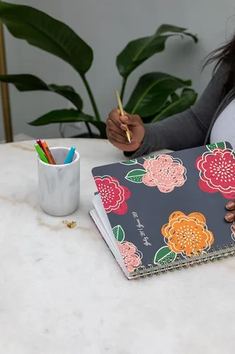 Miniatura 2 de Southworth Agenda académica (julio de 2021 a junio de 2022), 8.5 x 11 pulgadas, floral brillante, papel de 28 libras/3.70 oz/m², alambre doble